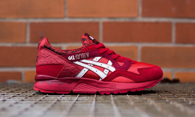 asics tiger rouge